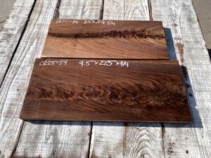 walnut crotches, door panels, drawer panels