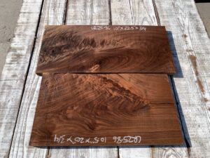 walnut crotches, door panels, drawer panels