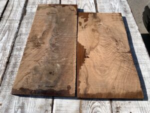 walnut crotches, door panels, drawer panels