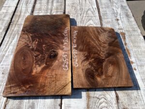 walnut crotches, door panels, drawer panels