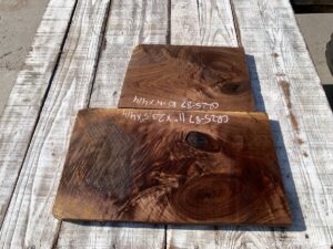 walnut crotches, door panels, drawer panels