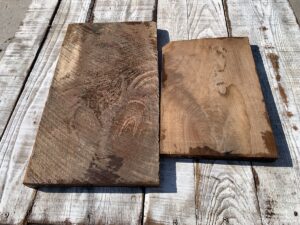 walnut crotches, door panels, drawer panels