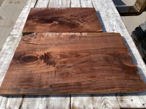 walnut crotches, door panels, drawer panels