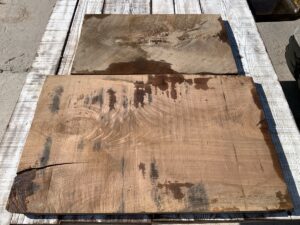 walnut crotches, door panels, drawer panels