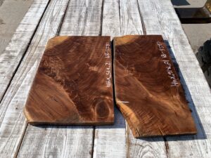 walnut crotches, door panels, drawer panels