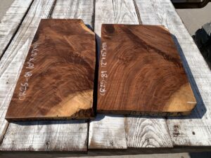 walnut crotches, door panels, drawer panels