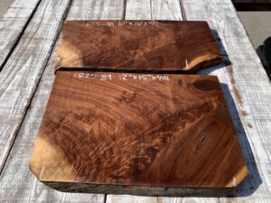 walnut crotches, door panels, drawer panels