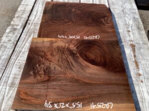 walnut crotches, door panels, drawer panels
