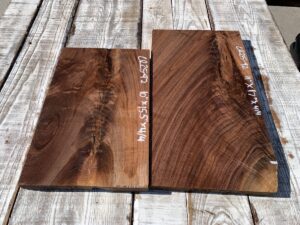 walnut crotches, door panels, drawer panels