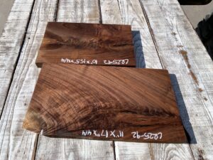 walnut crotches, door panels, drawer panels