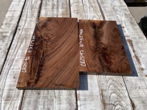 walnut crotches, door panels, drawer panels