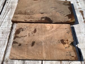 walnut crotches, door panels, drawer panels