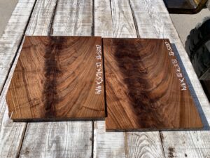 walnut crotches, door panels, drawer panels