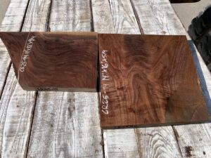 walnut crotches, drawer panels, door panels