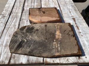 walnut crotches, drawer panels, door panels