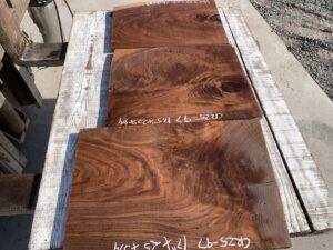 walnut crotches, drawer panels, door panels