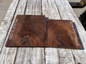 walnut crotches, door panels, drawer panels