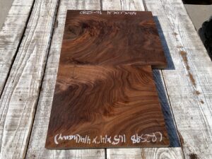 walnut crotches, door panels, drawer panels