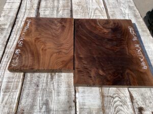 walnut crotches, door panels, drawer panels