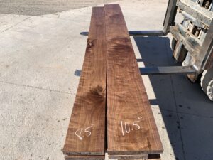 curly walnut lumber, premium curly walnut, unsteamed walnut