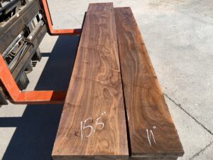 variegated walnut lumber, unsteamed walnut, hardwood lumber
