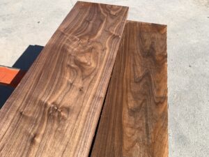 variegated walnut lumber, unsteamed walnut, hardwood lumber