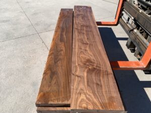 variegated walnut lumber, unsteamed walnut, hardwood lumber