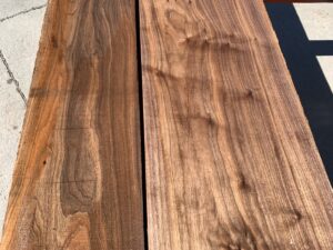 variegated walnut lumber, unsteamed walnut, hardwood lumber