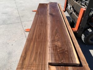 wide walnut lumber, hardwood lumber, unsteamed walnut