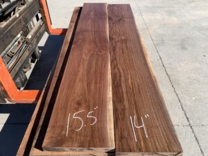 wide walnut lumber, unsteamed walnut, high quality lumber