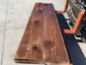 wide walnut lumber, unsteamed walnut, high quality lumber