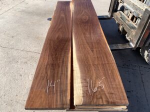 wide walnut lumber, premium hardwood, unsteamed wlalnut