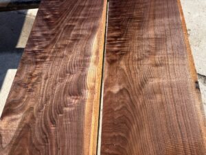 figured walnut lumber, unsteamed walnut, high quality lumber