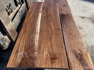 variegated walnut lumber, unsteamed walnut, walnut hardwood
