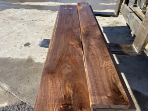 variegated walnut lumber, premium hardwood, unsteamed walnut