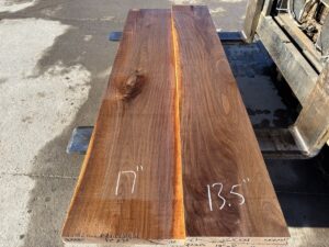 wide walnut lumber, unsteamed walnut, walnut hardwood