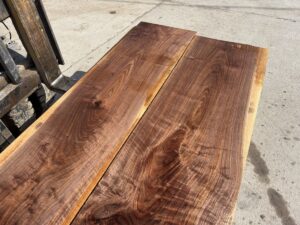 curly walnut lumber, unsteamed walnut, premium hardwood