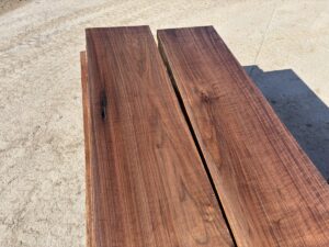 curly walnut lumber, hardwood lumber, unsteamed walnut