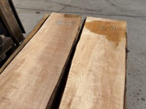 live edge curly maple lumber, premium lumber, curly maple matched set