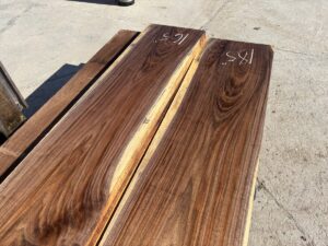 variegated walnut lumber, wide walnut lumber, unsteamed walnut