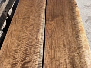 curly walnut lumber, premium lumber, unsteamed walnut