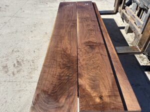 wide figured walnut lumber, premium hardwood, unsteamed walnut