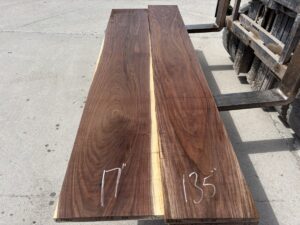 walnut tabletop, hardwood lumber, wide unsteamed walnut