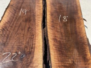 live edge walnut slab, curly walnut slab, unsteamed walnut