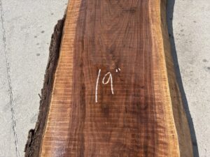 live edge walnut slab, figured walnut, walnut bar top, unsteamed walnut