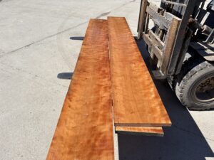 wide curly cherry lumber, hardwood lumber, high quality curly cherry lumber