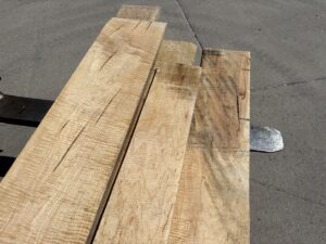 curly ambrosia maple lumber, rustic maple lumber, premium curly ambrosia maple