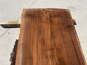 live edge walnut slab, unsteamed walnut, premium hardwood, bar top