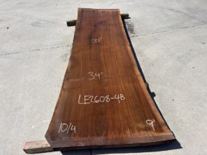 live edge walnut slab, unsteamed walnut, premium hardwood, bar top