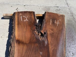 live edge walnut slab, premium hardwood, unsteamed walnut